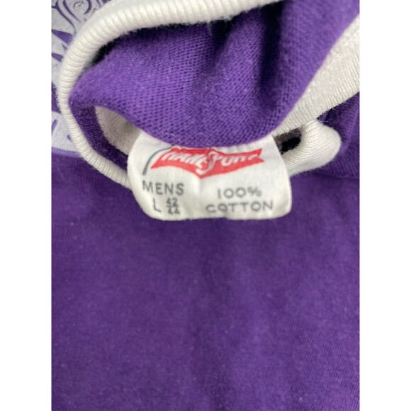 Vintage 70s Sigma Sigma Sigma Sorority Single Stitch Shirt Men’s Medium Purple - Picture 10 of 11